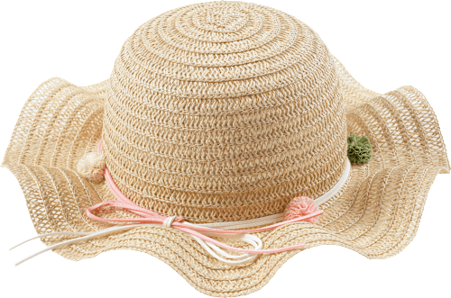 Strohhut, beige, Gr. 54/55, 1 St