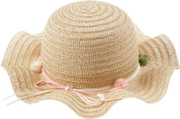 Strohhut, beige, Gr. 54/55, 1 St