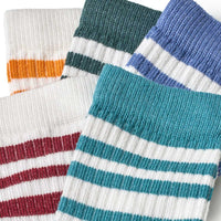 PUSBLU Tennissocken, weiß + blau, Gr. 23/26, 5 St