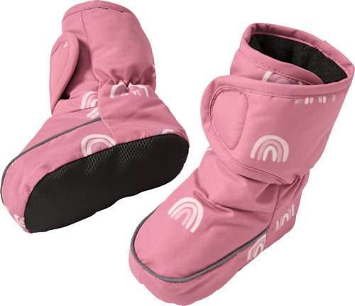 Thermoschuhe mit Regenbogen-Muster, rosa, 6 - 12 Monate, 1 St PUSBLU