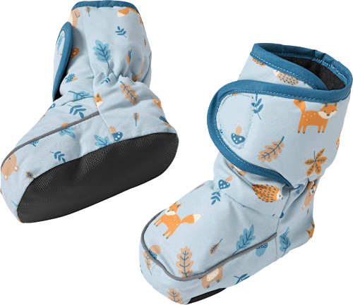 Thermoschuhe mit Waldtier-Muster, blau, 6 - 12 Monate, 1 St PUSBLU