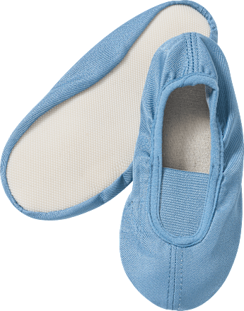 Gymnastiekslippers, blauw, maat 23/24, 1 stuk