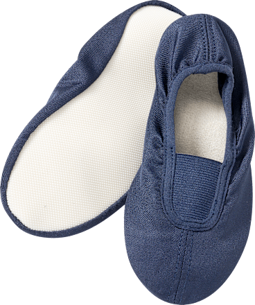 Gymnastiekslippers, blauw, maat 29/30, 1 stuk