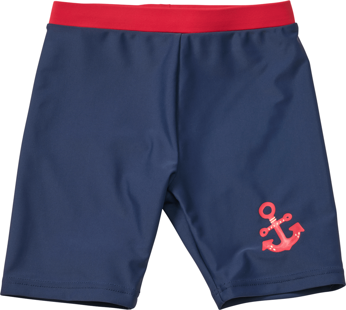 PUSBLU UV Badehose mit Anker-Motiv, blau & rot, Gr. 98/104, 1 St