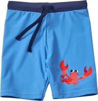 UV Badehose mit Flusskrebs-Motiv, blau, Gr. 110/116, 1 St PUSBLU