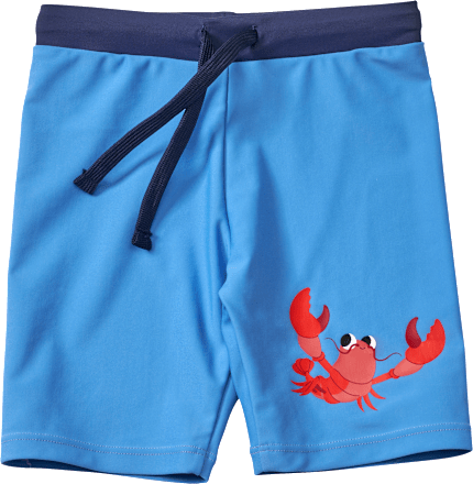 UV Badehose mit Flusskrebs-Motiv, blau, Gr. 110/116, 1 St PUSBLU