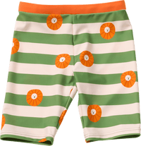 Maillot de bain UV PUSBLU à motif lion, vert & orange, taille 122/128, 1 pce