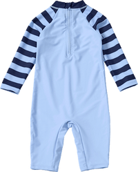 UV Badeoverall mit Streifen-Muster & Anker-Motiv, blau, Gr., 1 St