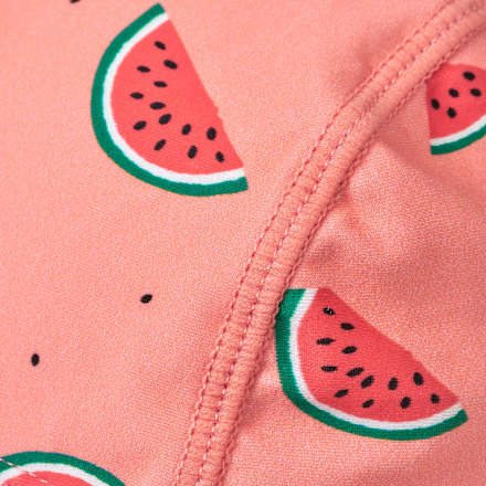 UV Mütze mit Nackenschutz & Melonen-Muster, rosa, Gr. 50/51, 1 St PUSBLU
