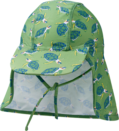 UV Mütze mit Schildkröten-Muster, grün, Gr. 52/53, 1 St