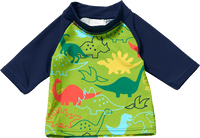 UV Shirt mit Dino-Muster, grün & blau, Gr. 62/68, 1 St PUSBLU