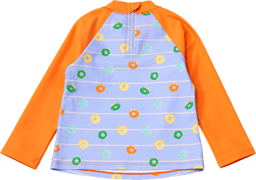 UV Shirt mit Donut-Muster, orange & lila, Gr. 122/128, 1 St