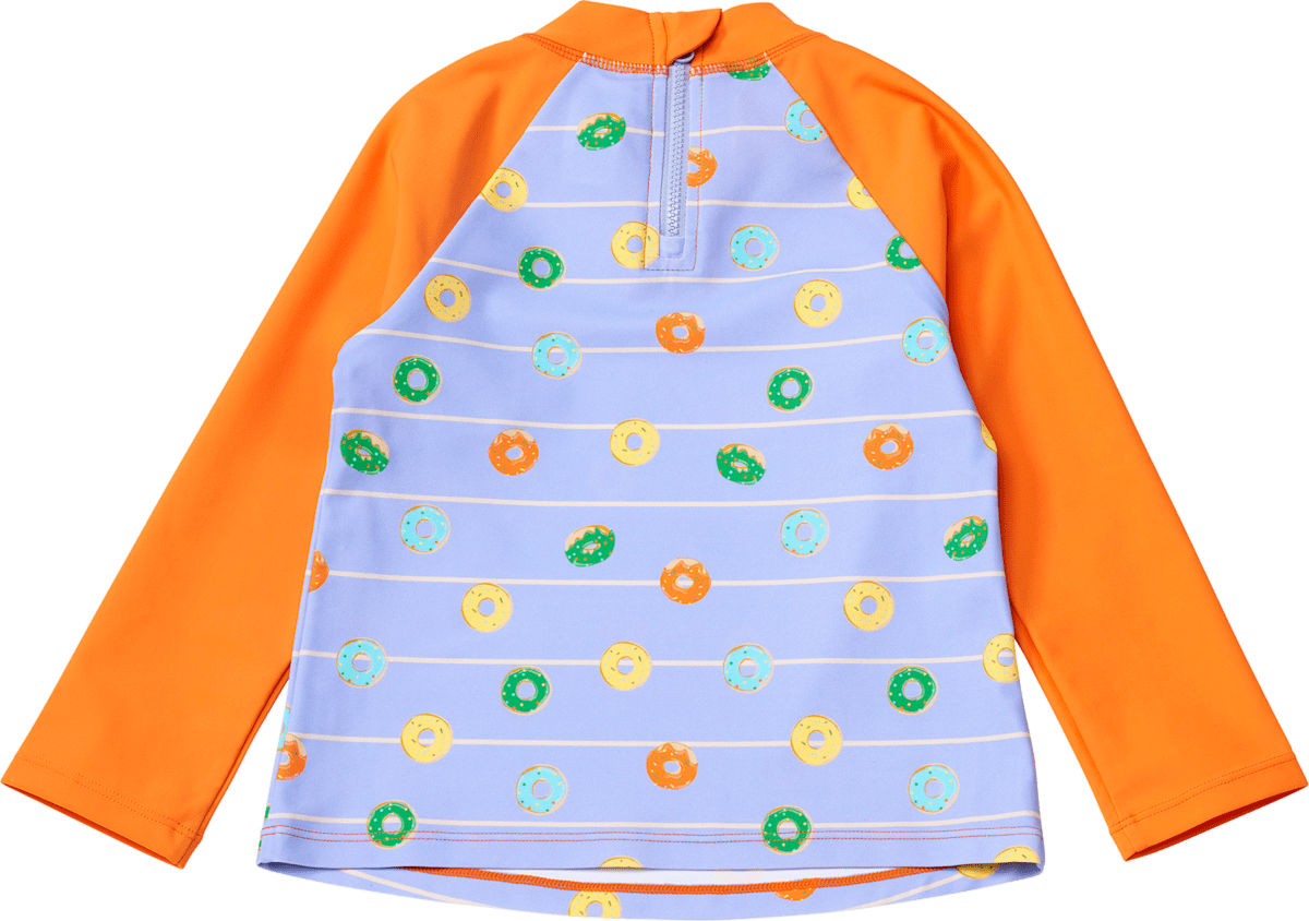 PUSBLU UV Shirt mit Donut-Muster, orange & lila, Gr. 134/140, 1 St