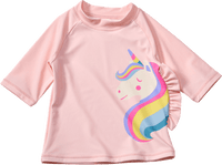 UV Shirt mit Einhorn-Motiv & 3D-Applikation, rosa, Gr. 98/104, 1 St