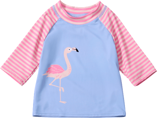 UV Shirt mit Flamingo-Motiv, lila & rosa, Gr. 122/128, 1 St