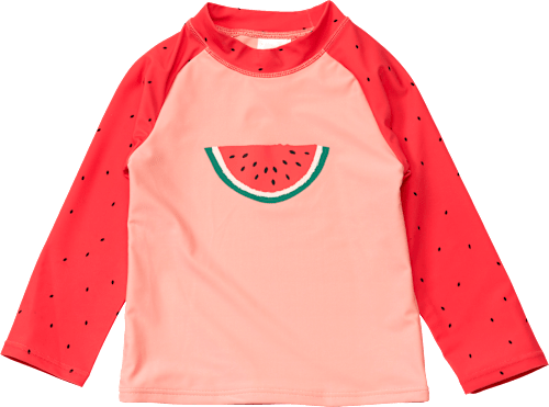 UV-Shirt mit Melonen-Motiv, rosa, Gr. 122/128, 1 St PUSBLU