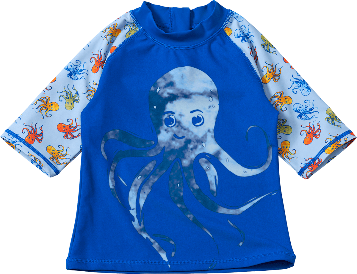 PUSBLU UV Shirt mit Oktopus-Motiv, blau, Gr. 134/140, 1 St