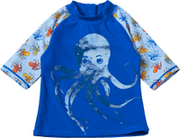 PUSBLU UV Shirt mit Oktopus-Motiv, blau, Gr. 134/140, 1 St