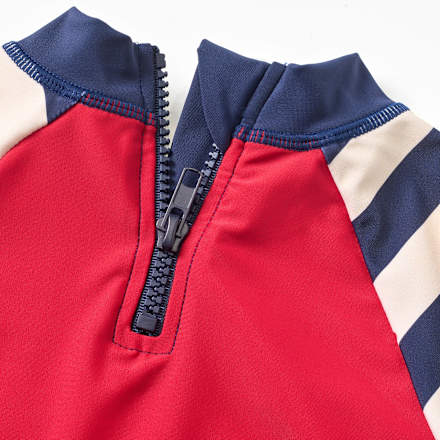 UV Shirt mit Seestern-Muster, rot & blau, Gr. 98/104, 1 St
