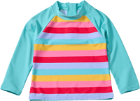 UV Shirt mit Streifen-Muster, bunt, Gr. 122/128, 1 St