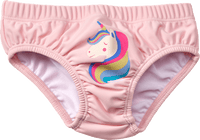 Windelbadehose mit Einhorn-Motiv, rosa, Gr. 74/80, 1 St