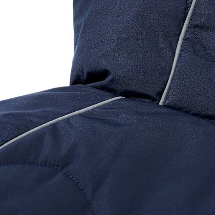 Winterjacke mit Raglanärmeln, blau & orange, Gr. 110/116, 1 St
