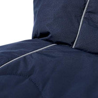 Winterjacke mit Raglanärmeln, blau & orange, Gr. 110/116, 1 St
