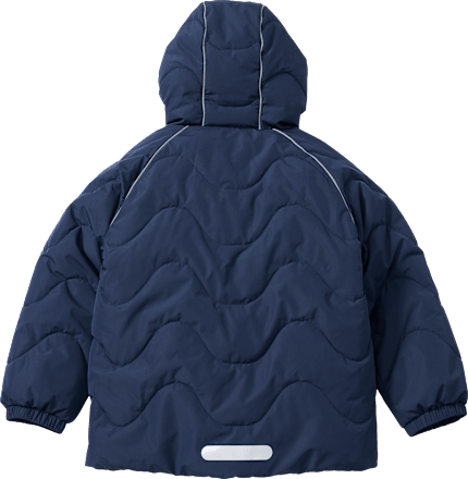 Winterjacke mit Raglanärmeln, blau & orange, Gr. 110/116, 1 St
