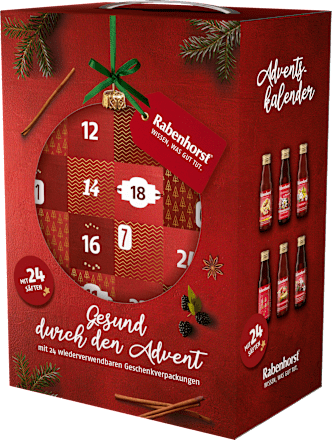 Adventskalender 2025 - gesund durch den Advent, 3 l Rabenhorst