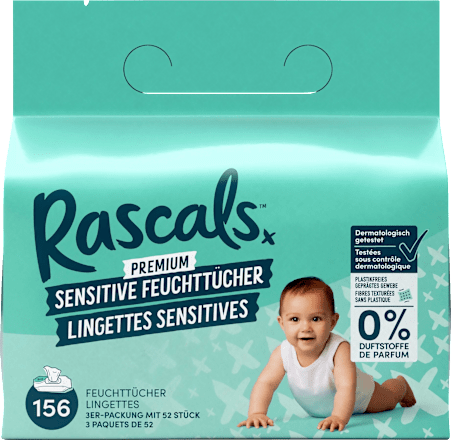 Feuchttücher Premium Sensitive (3x52 St), 156 St