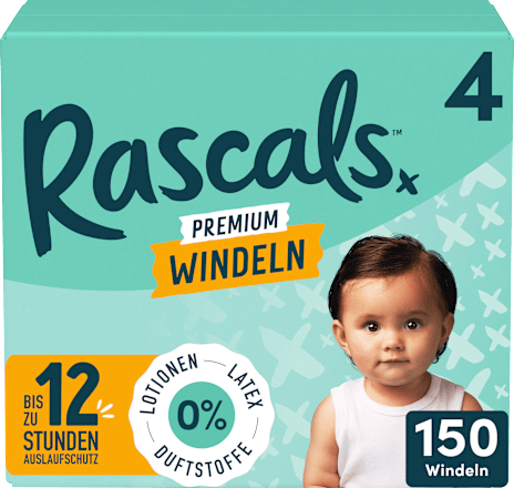Windeln Premium Gr. 4 (10-15 kg), Monatsbox, 150 St