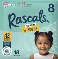 Rascals Windeln Premium Gr. 8 (19+ kg), 18 St
