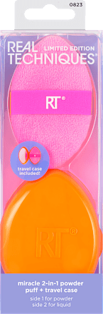 Miracle 2in11 Powder Puff + Case Set 2tlg, 1 St REAL TECHNIQUES