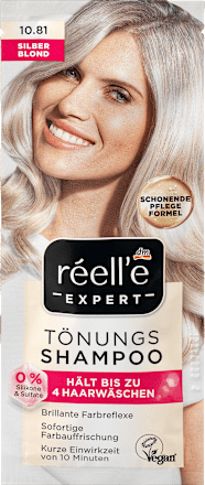 Tönungsshampoo 10.81 Silberblond, 25 ml réell‘e EXPERT