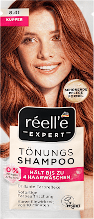 Tönungsshampoo 8.41 Kupfer, 25 ml réell‘e EXPERT