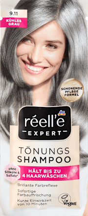 Tönungsshampoo 9.11 Kühles Grau, 25 ml