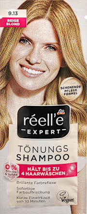 Tönungsshampoo 9.13 Beigeblond, 25 ml réell‘e EXPERT