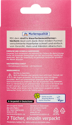 Haarfarbenentfernertücher, 7 St