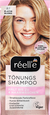 Tönungsshampoo  8.1 Platinblond, 14 ml réell‘e