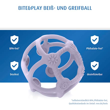 Beiß- und Greifball Bite & Play lila, 1 St