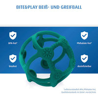 Beiß- und Greifball Bite & Play petrol, 1 St