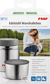 RVS voedselwarmhoudbox met beker, 350ml, 1 stuk
