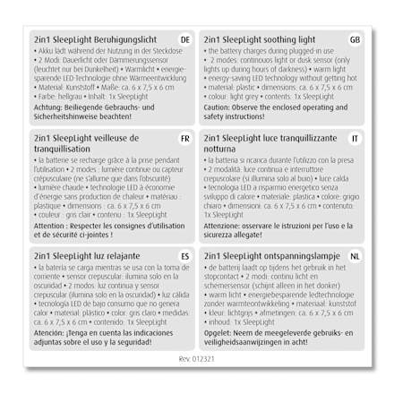 Nachtlampje 2in1 SleepLight lichtgrijs, 1 stuk