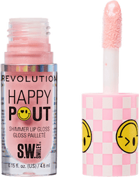 Lipgloss Happy Pout Shimmer, Smiley World Pink Bliss, 4,6 ml