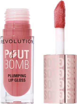 Lipgloss Pout Bomb Plumping Kiss Baby Pink, 4,6 ml REVOLUTION