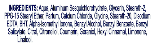 Antitranspirant deodorant roll-on Nonstop Protection Invisible Aqua, 50 ml