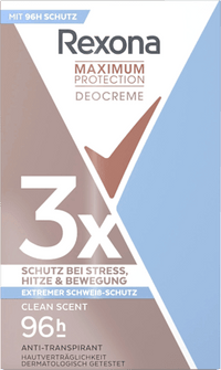 Antitranspirant Deocreme Maximum Protection Clean Scent, 45 ml