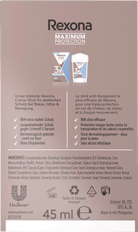 Antitranspirant Deocreme Maximum Protection Clean Scent, 45 ml