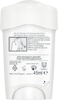 Antitranspirant deodorantcrème Maximum Protection Confidence, 45 ml