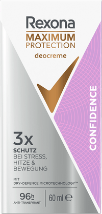 Rexona Antitranspirant Deocreme Maximum Protection Confidence, 60 ml